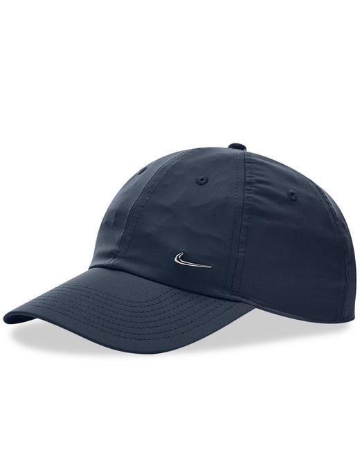 Nike Blue Metal Swoosh Cap for men
