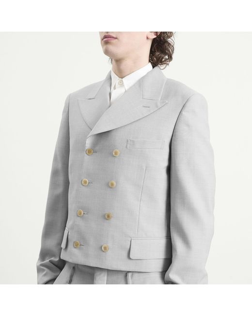 Comme des Garçons Gray Structured Jacket for men