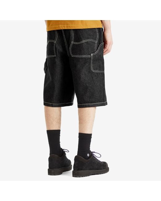 Dime Black Classic Denim Shorts for men