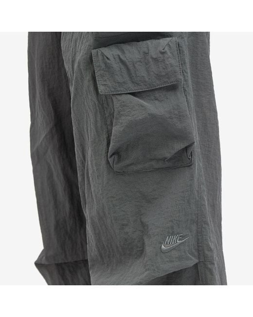 Nike Gray Tech Pack Woven Mesh Pants for men