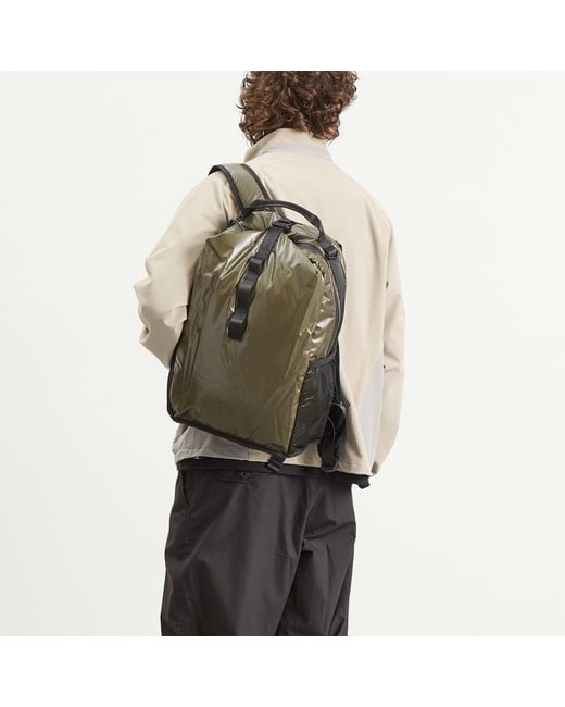 Rains Green Sibu Clip Front Backpack