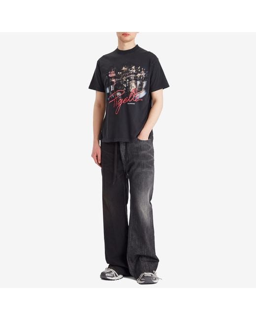 関税込【BALENCIAGA】Piagelle フェードウォッシュTシャツ BALENCIAGA】political campaign ラージフィット Tシャツ