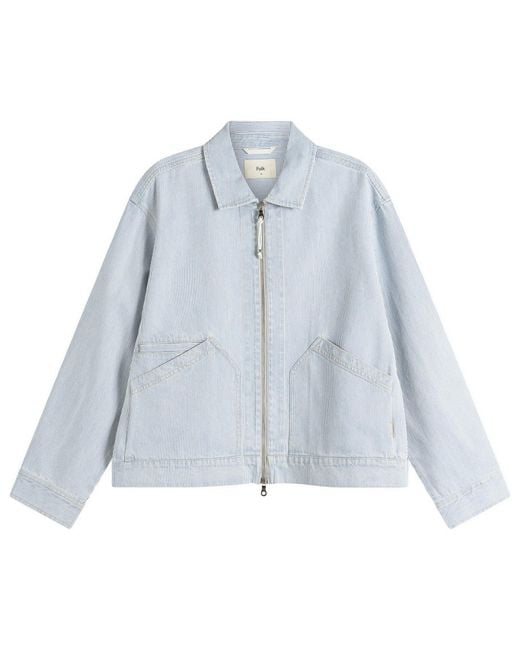 Folk Blue Mechanic Jacket for men