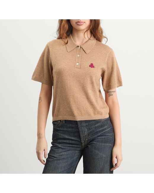 Isabel Marant Natural Althea Polo Shirt