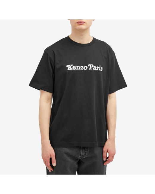 KENZO Black Verdy Collection Oversized T-Shirt for men