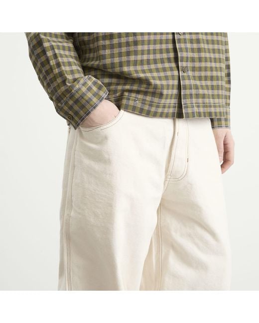 STORY mfg. Natural Hand Applique Poetry Pants for men