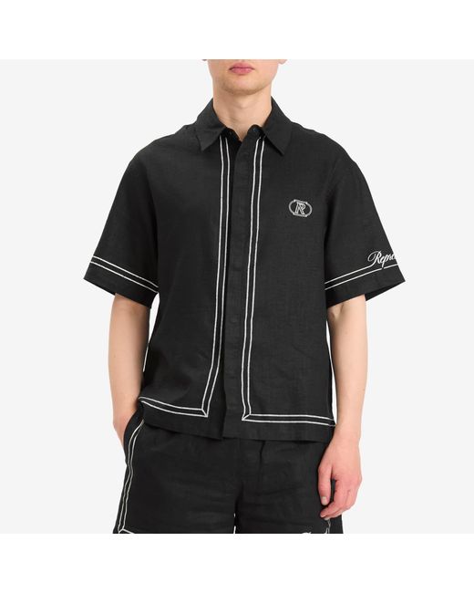 Represent Black Border Vacation Shirt for men