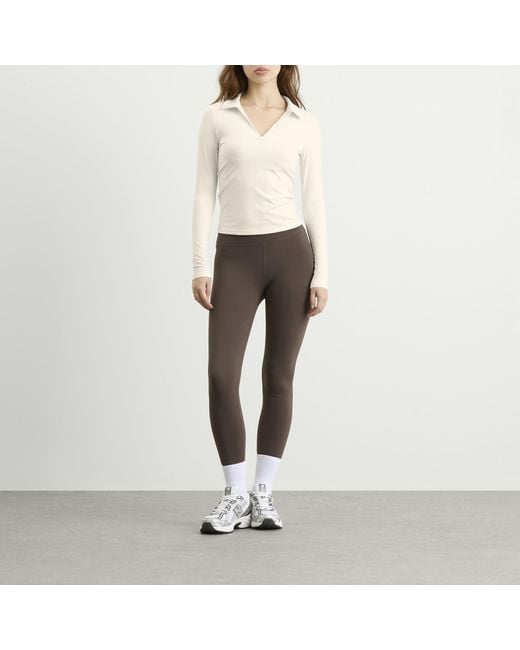 Tala Natural Dayflex Polo Long Sleeve Top
