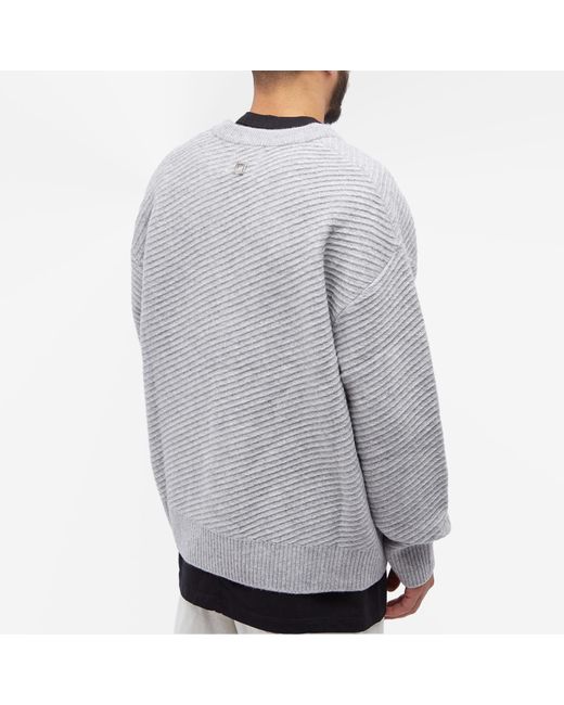 Wooyoungmi Gray Textured Cardigan for men
