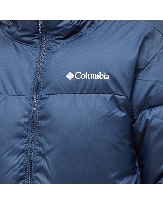 Columbia Blue Puffect Hooded Jacket for men