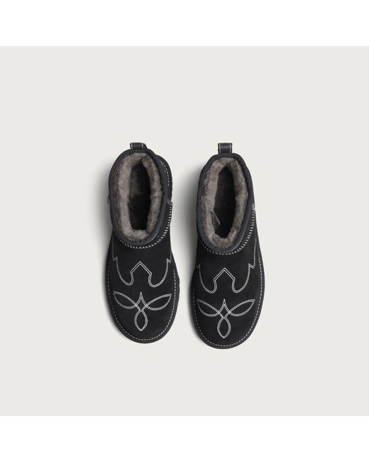 Ugg Black Classic Ultra Mini Western Boot