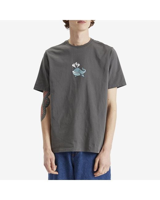 Pop Trading Co. Gray Whale T-Shirt for men