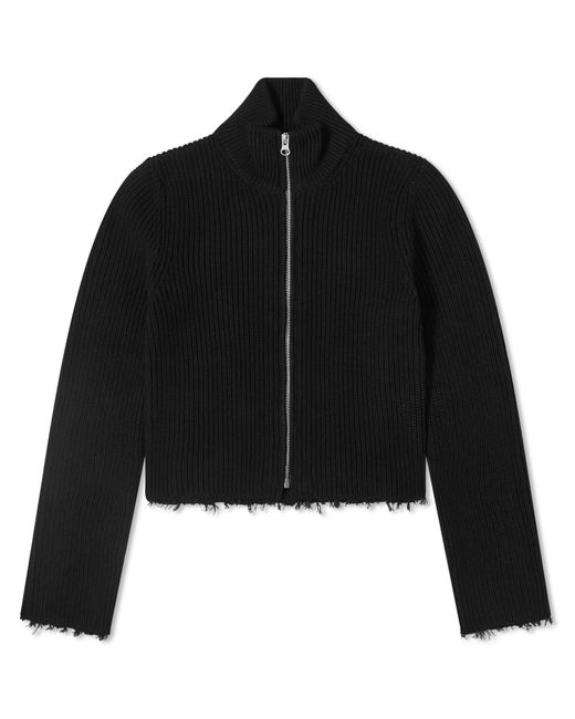 MM6 by Maison Martin Margiela Black Short Knitted Jacket