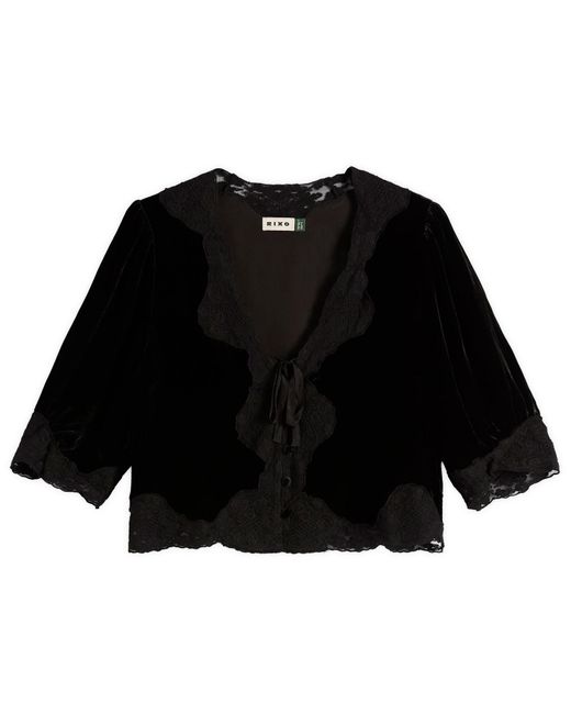 Rixo Black Ursula Top
