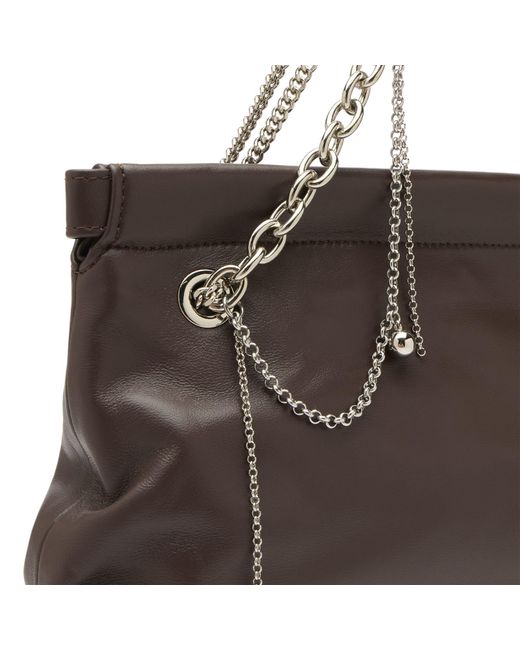 Justine Clenquet Brown Flor Chain Bag