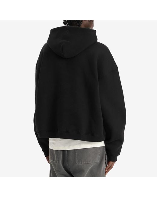Represent Black Initial Boxy Hoodie for men