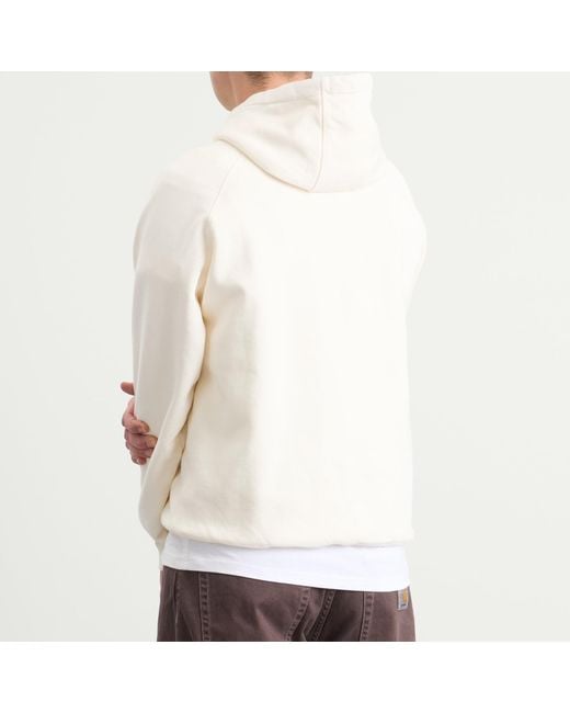 by Parra White Circled Script Logo Hoodie for men