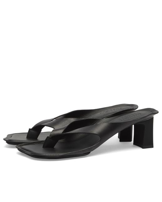 Maison Margiela Black Mm6 Heeled Sandals