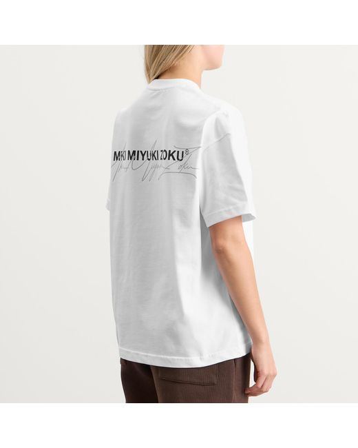 MKI Miyuki-Zoku White Signature Overlay T-Shirt Presented By End