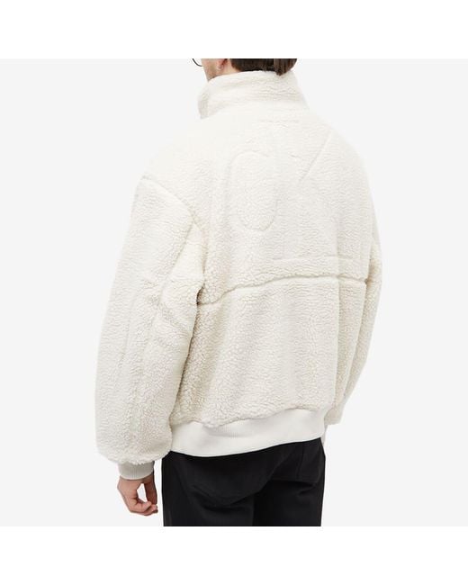 Mens white sherpa best sale jacket