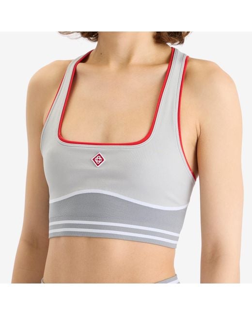 Casablanca Gray Sports Bra