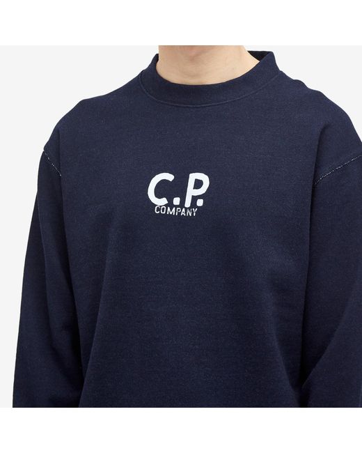 C P Company Blue Fleece Sweatshirt for men