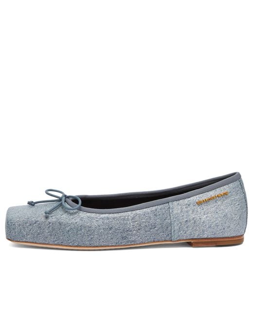 Alexander Wang Blue Billie Flat Shoes