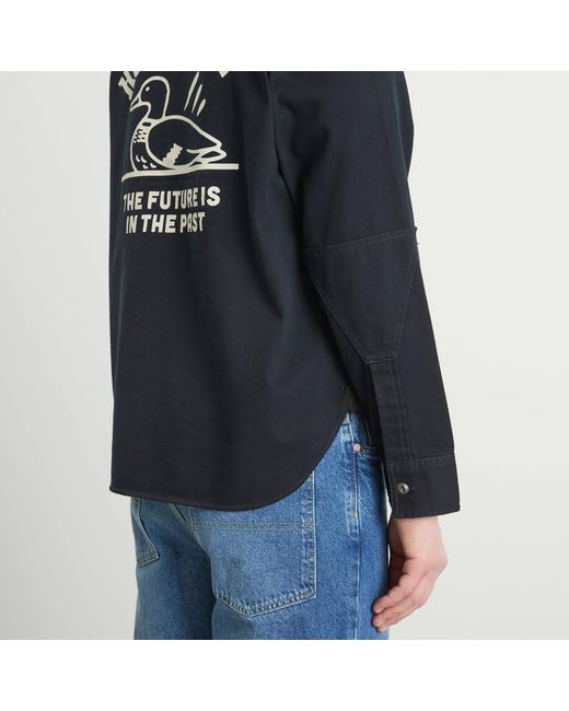 Human Made Blue Work Shirt for men