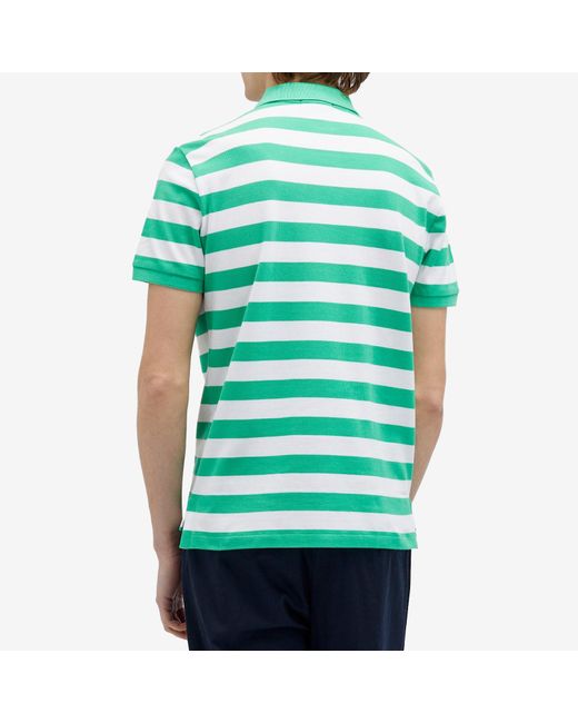 Polo Ralph Lauren Green Bold Stripe Polo Shirt for men