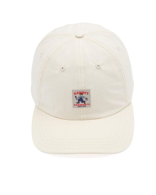 Randy's Garments Natural 6 Panel Logo Snapback Cap for men