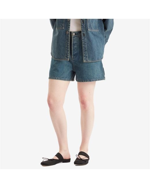 Jil Sander Blue Denim Shorts