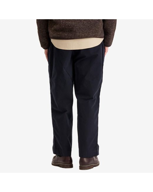 Universal Works Blue Summer Canvas Oxford Pant for men