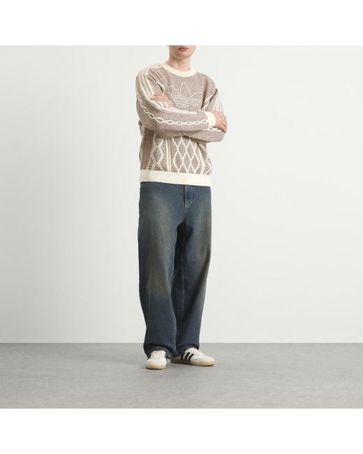 Adidas Brown Lunar New Year Sweater for men