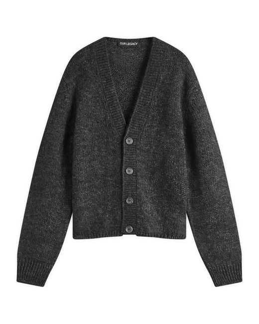 Our Legacy Black Academy Alpaca Cardigan for men