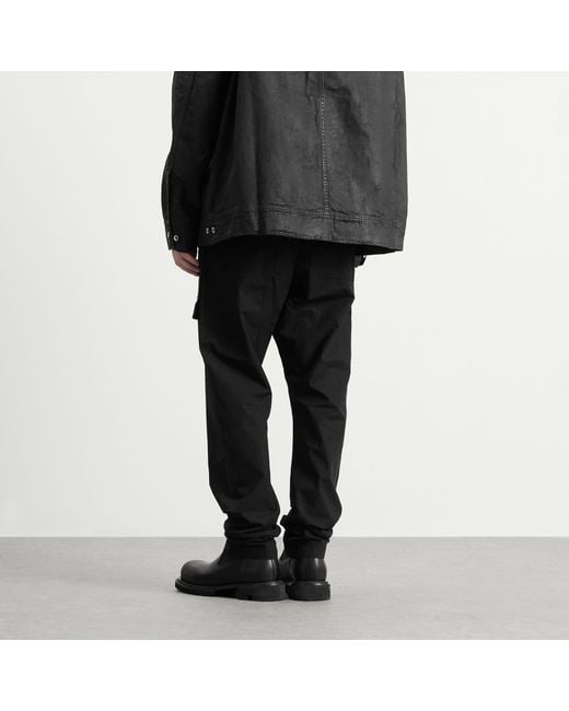Rick Owens Black Creatch Cargo Drawstring for men