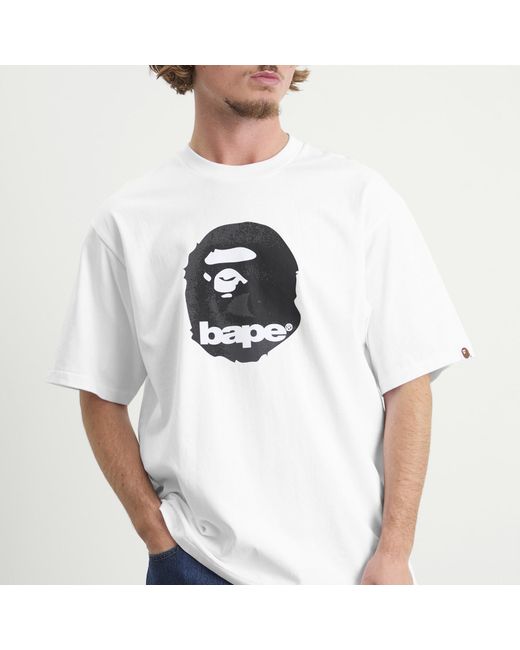 A Bathing Ape White Ape Head T-Shirt for men