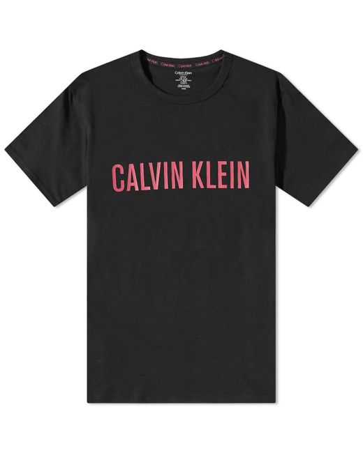 Calvin Klein Cotton Arch Logo T-shirt in Black for Men | Lyst