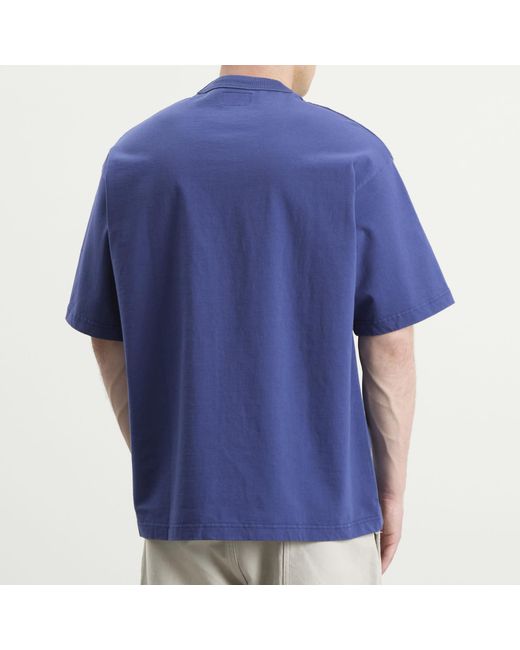 Unlikely Dry Goods Blue "Bulldogs" Graphic T-Shirt for men