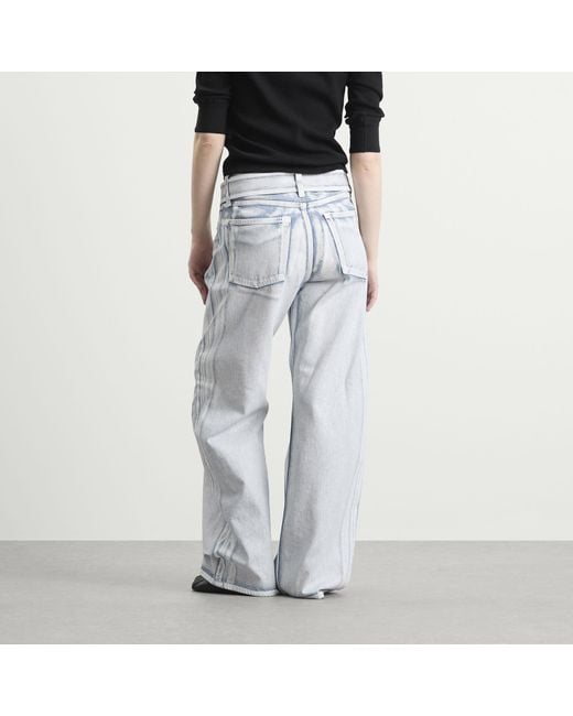 Acne Blue Page Shadow Belted Jeans