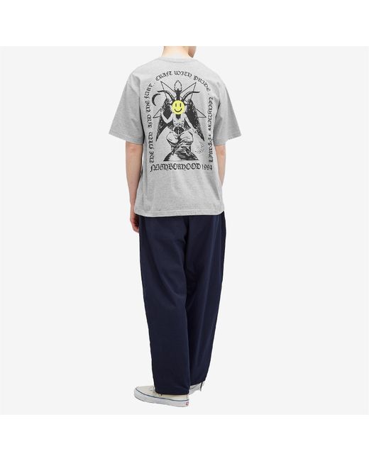 [関税なし] Neighborhood / 23 Printed T-Shirt Neighborhood 23 Printed T-Shirt in Grey for Men | Lyst UK