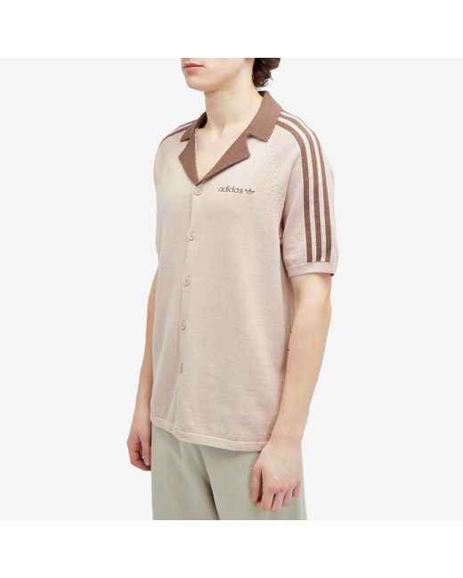 Adidas Brown Knitted T-Shirt for men