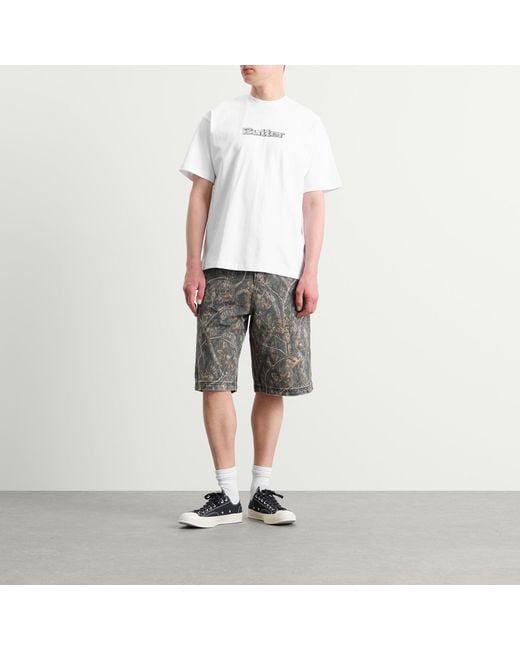 Butter Goods White Alloy Logo T-Shirt for men