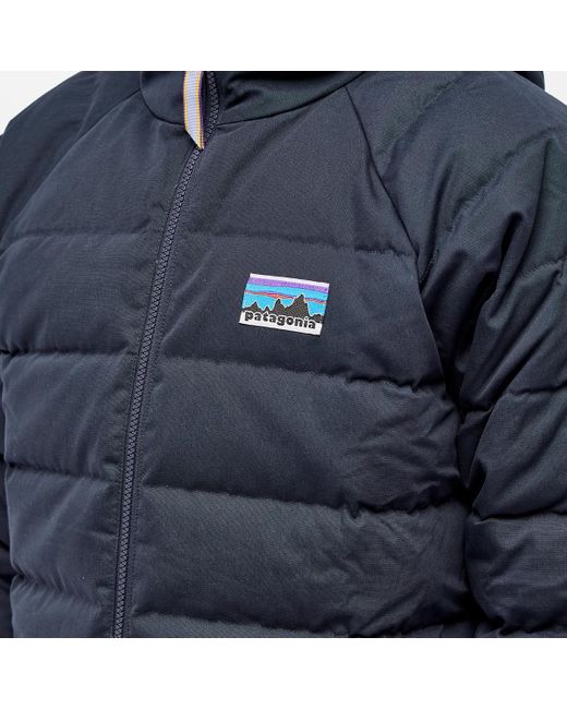 Patagonia Blue 50Th Anniversary Cotton Down Jacket Pitch