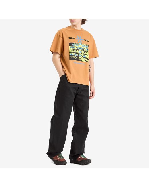 Brain Dead Multicolor Information Age Occultism T-Shirt for men