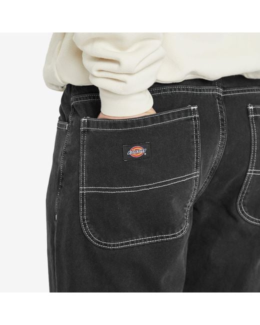 Dickies Gray Denim Double Knee Pants for men