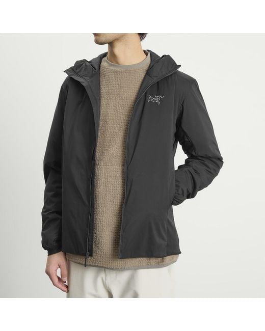 Arc'teryx Black Atom Hooded Jacket for men