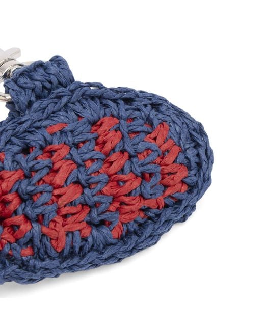 Damson Madder Blue Raffia Fish Bag Charm