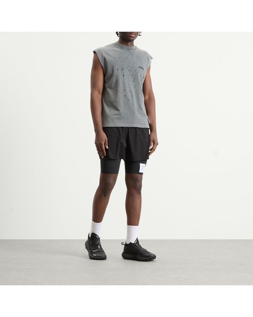 Satisfy Gray Mothtech Muscle Tee for men