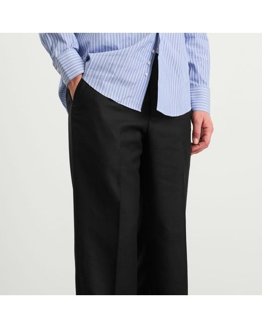 Carter Young Black Flat Front Trouser for men