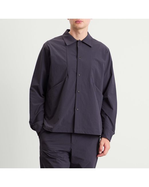 Pas Normal Studios Blue Off-Race Tech Overshirt for men